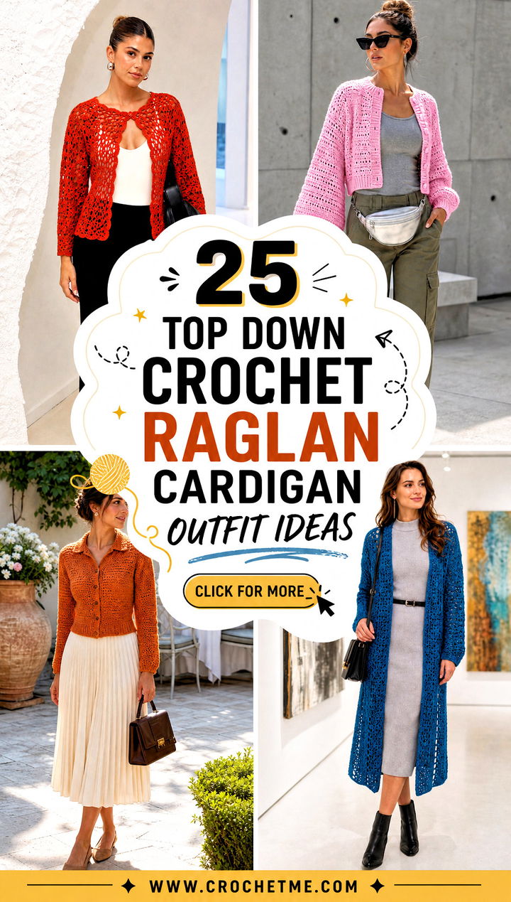 25 top down crochet raglan cardigan outfit ideas - 25 top down crochet raglan cardigan outfit ideas
