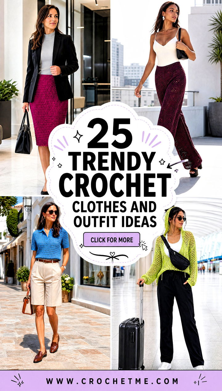 25 trendy crochet clothes and outfit ideas - 25 trendy crochet clothes and outfit ideas