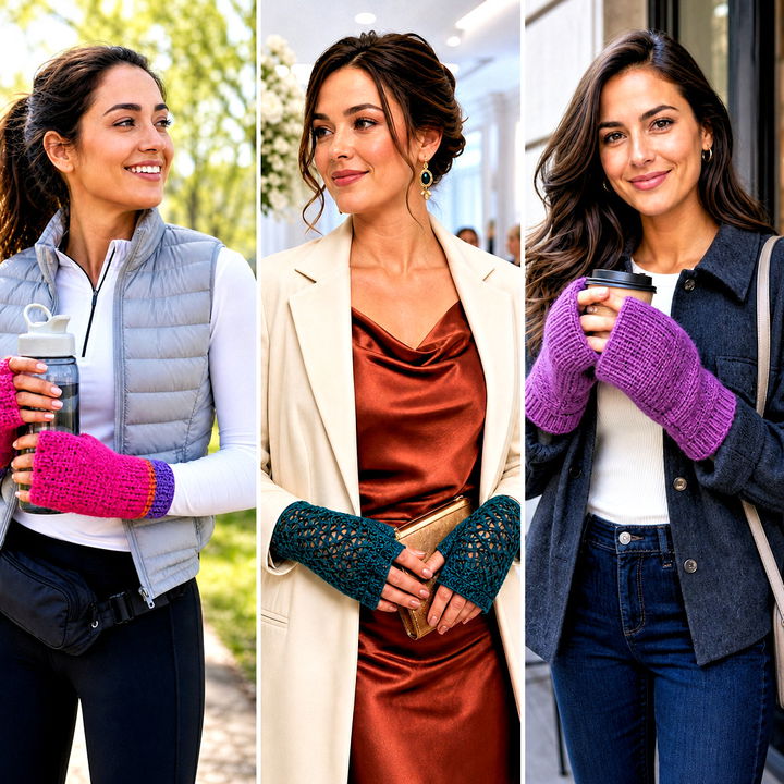 25 Tunisian Crochet Fingerless Gloves Outfit Ideas for Winter