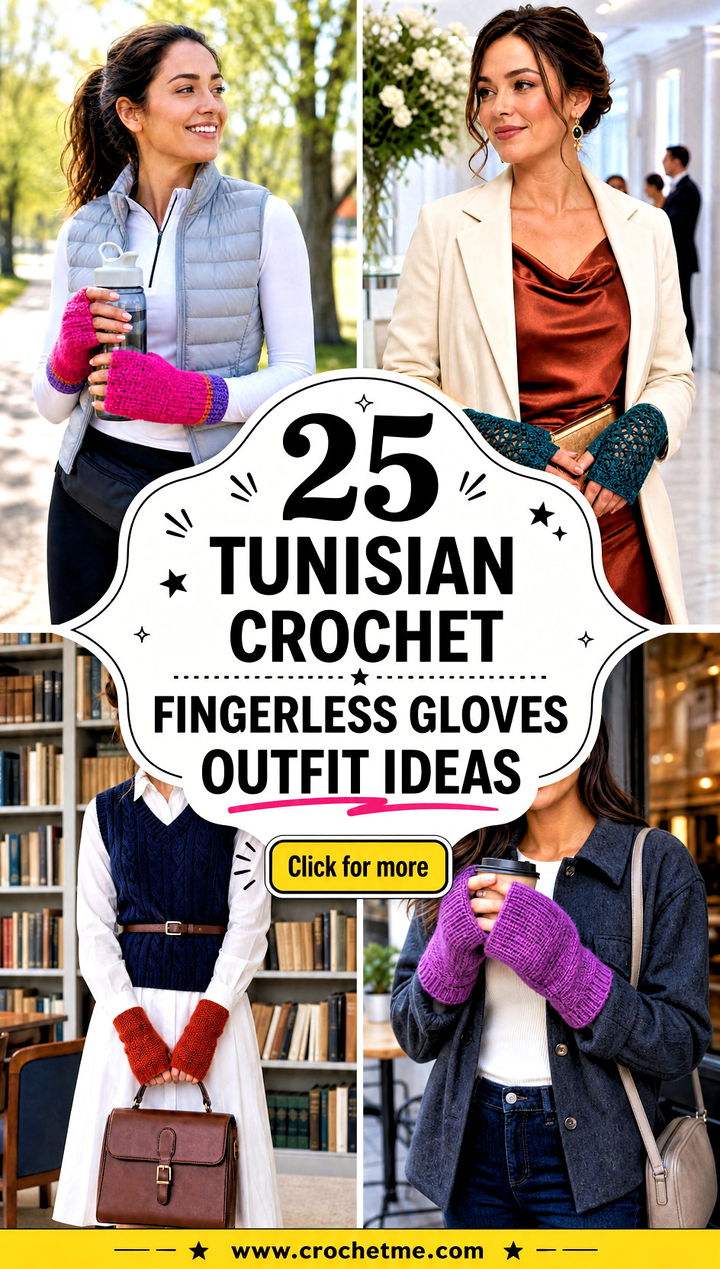 25 tunisian crochet fingerless gloves outfit ideas - 25 tunisian crochet fingerless gloves outfit ideas