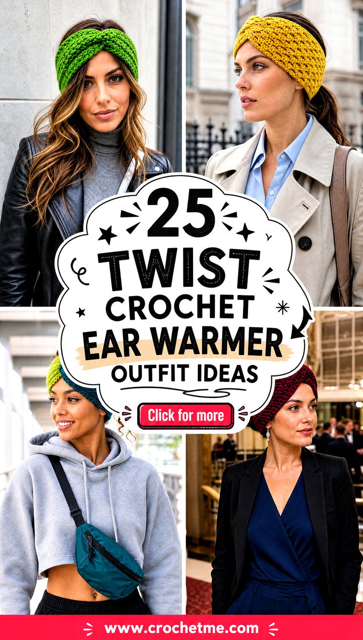 25 twist crochet ear warmer outfit ideas - 25 twist crochet ear warmer outfit ideas