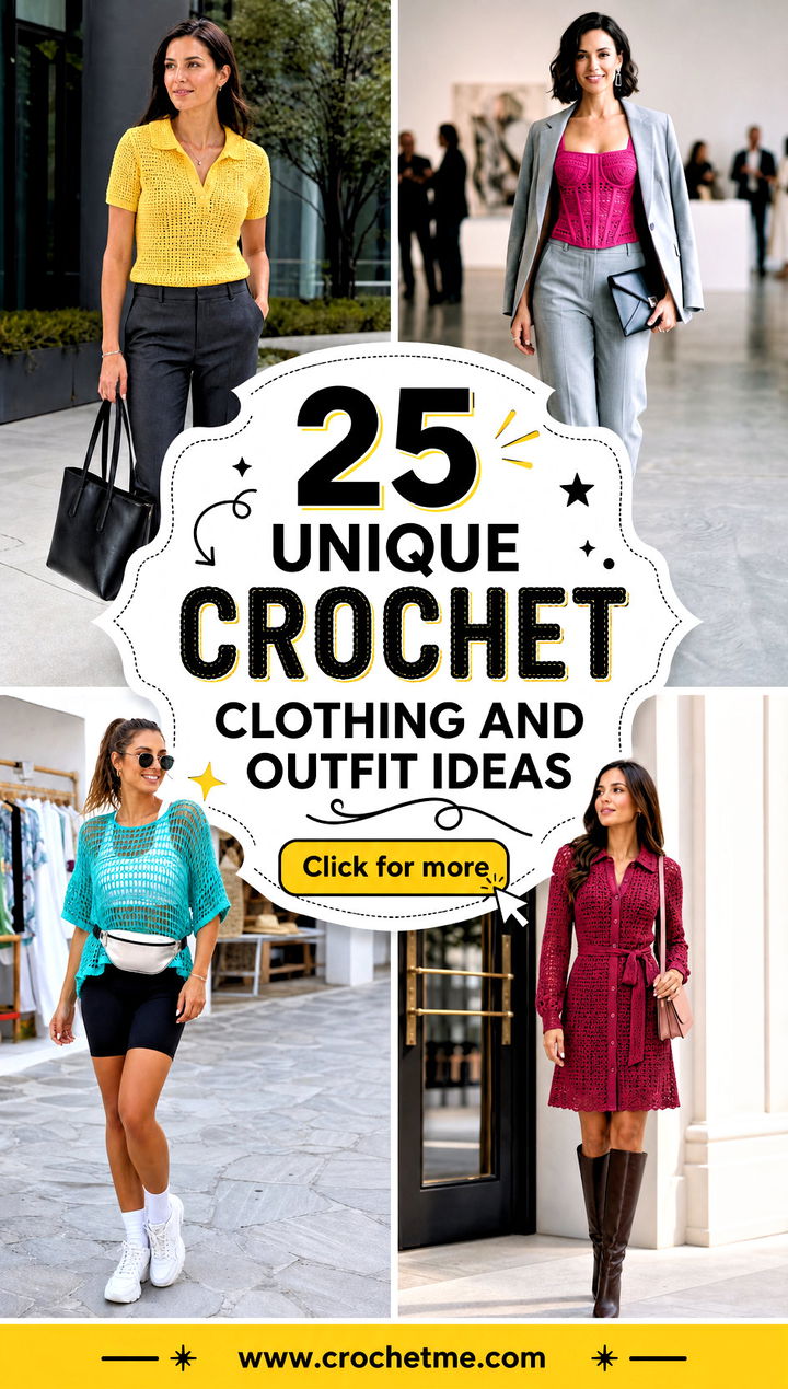 25 unique crochet clothing and outfit ideas - 25 unique crochet clothing and outfit ideas