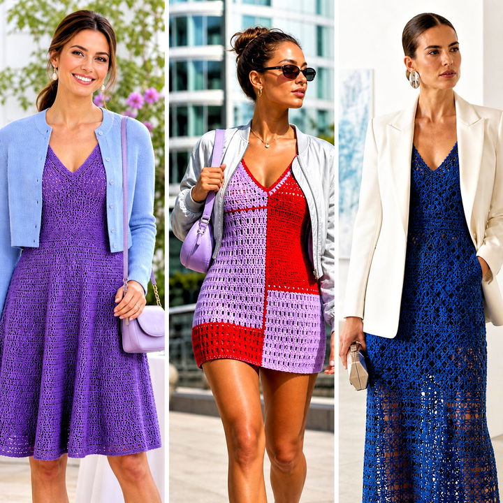 25 V Neck Crochet Dress Outfit Ideas for Chic Summer Style