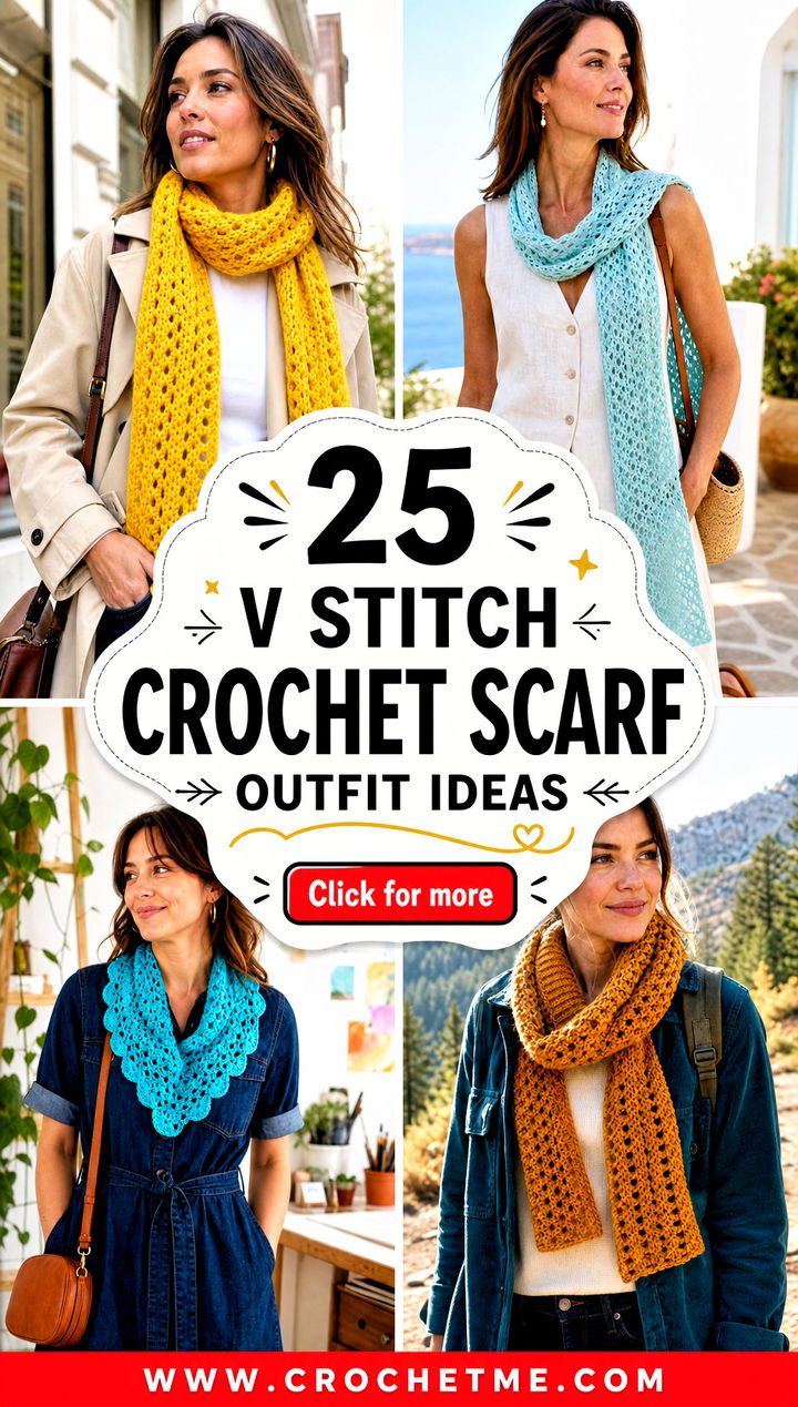 25 v stitch crochet scarf outfit ideas - 25 v stitch crochet scarf outfit ideas