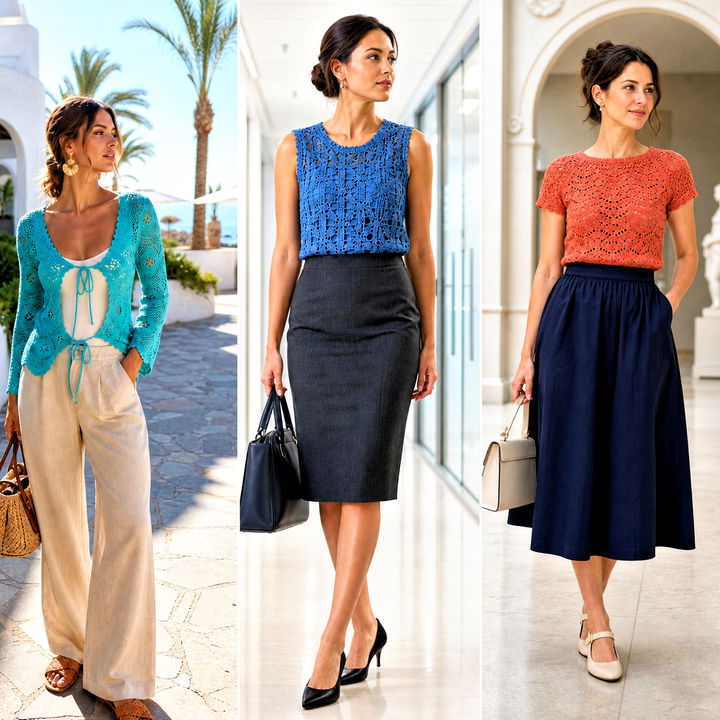 25 vintage crochet top outfit ideas
