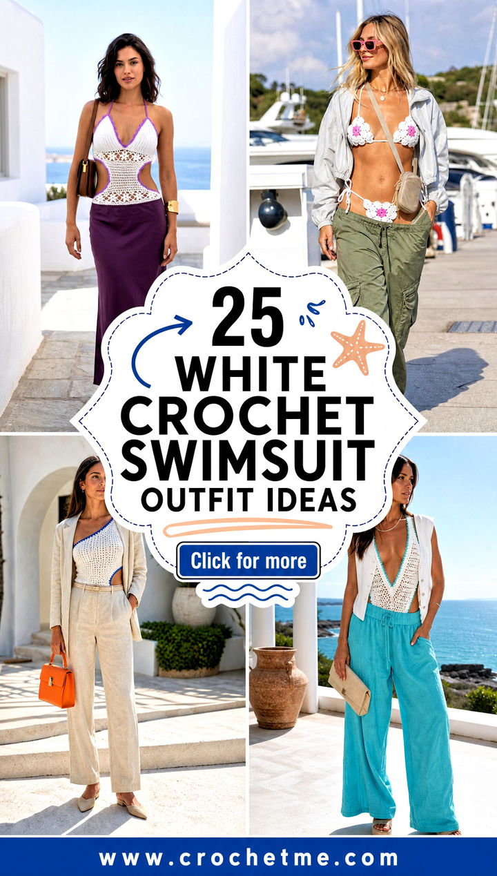 25 white crochet swimsuit outfit ideas - 25 white crochet swimsuit outfit ideas