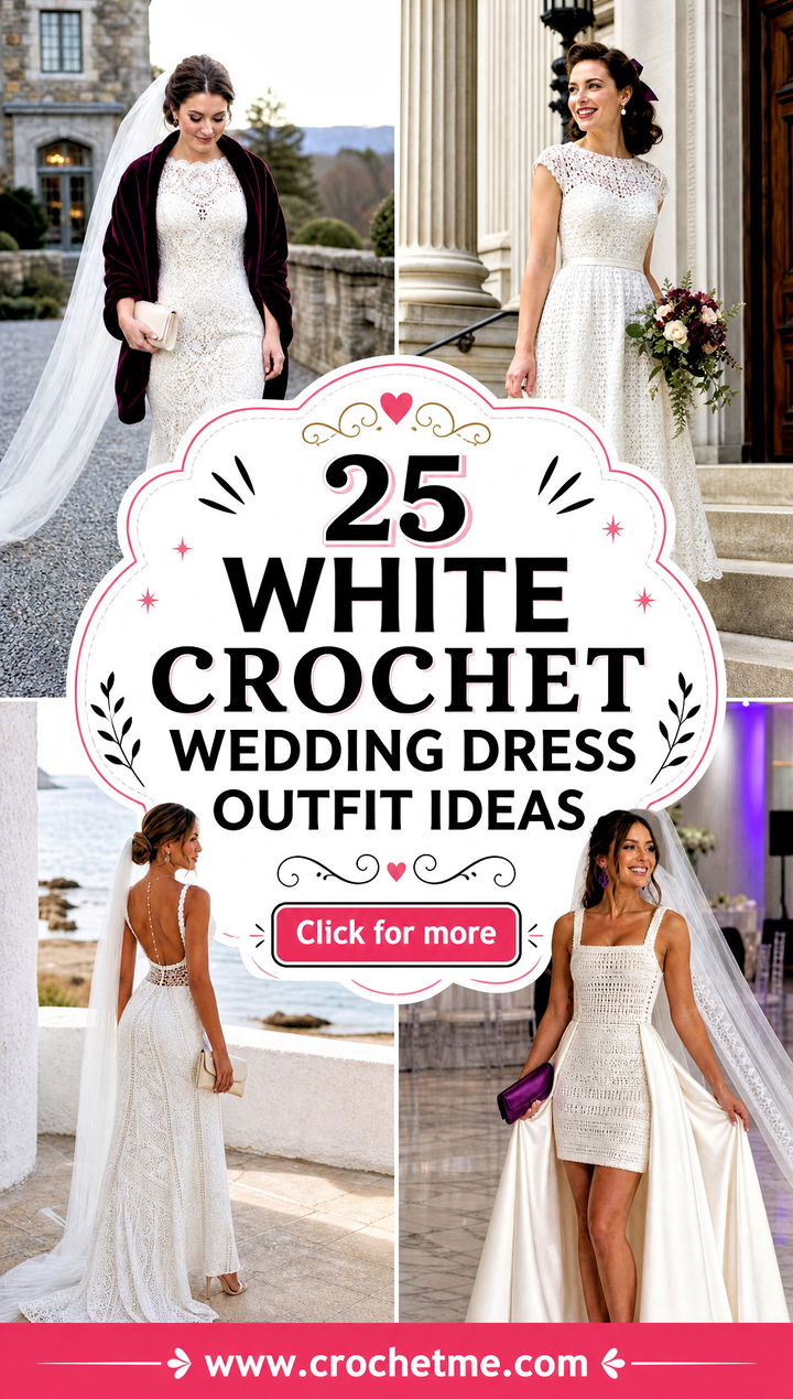 25 white crochet wedding dress outfit ideas - 25 white crochet wedding dress outfit ideas