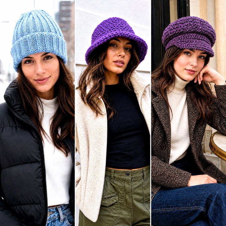 25 Winter Crochet Hat for Women Outfit Ideas for Cozy Days