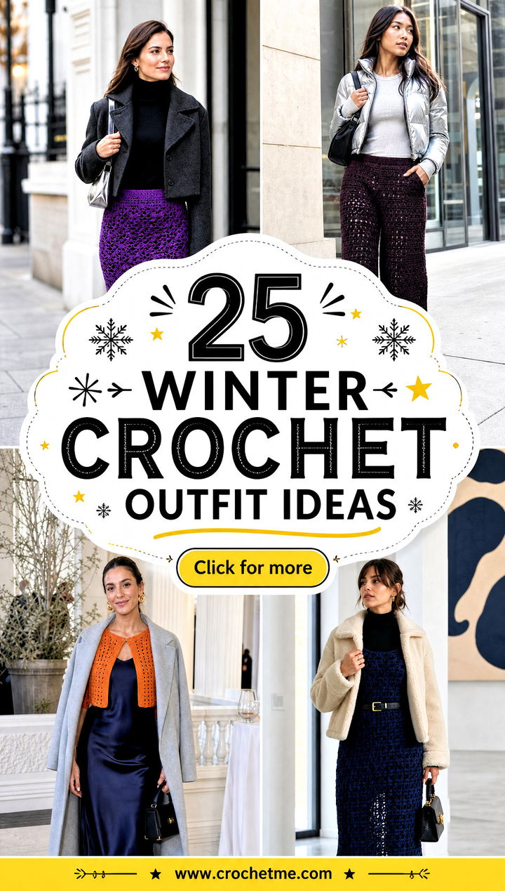 25 winter crochet outfit ideas - 25 winter crochet outfit ideas