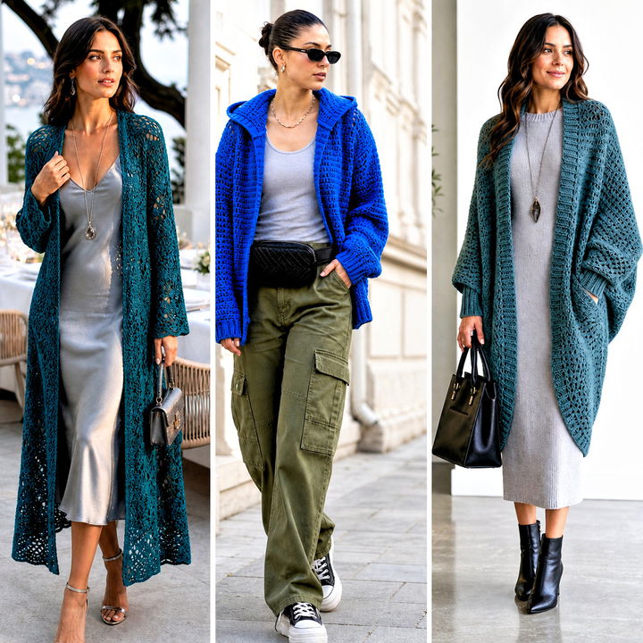 25 Womens Crochet Cardigan Outfit Ideas for Cozy Chic Looks