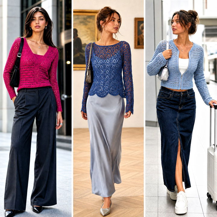 25 Y2K Crochet Sweater Outfit Ideas for a Retro Revival