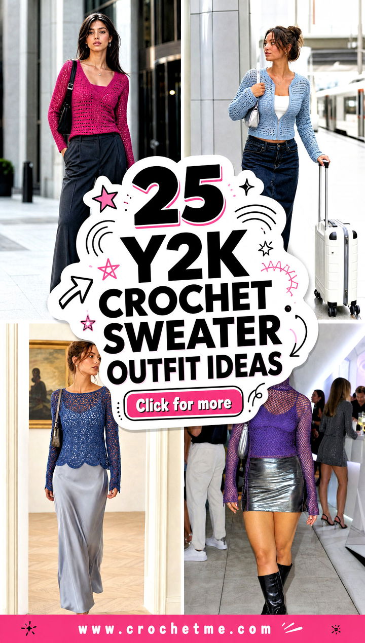 25 y2k crochet sweater outfit ideas - 25 y2k crochet sweater outfit ideas