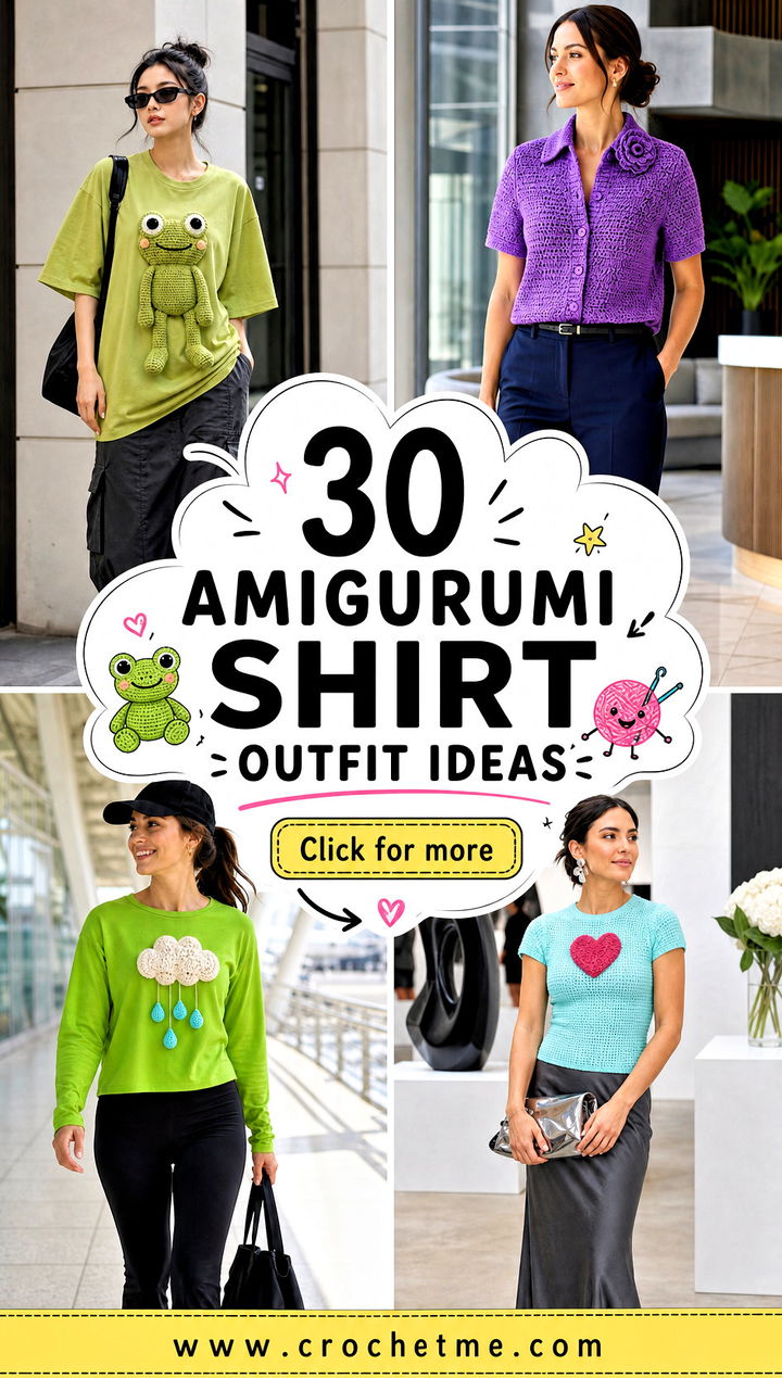 30 Amigurumi Shirt outfit ideas - 30 Amigurumi Shirt outfit ideas