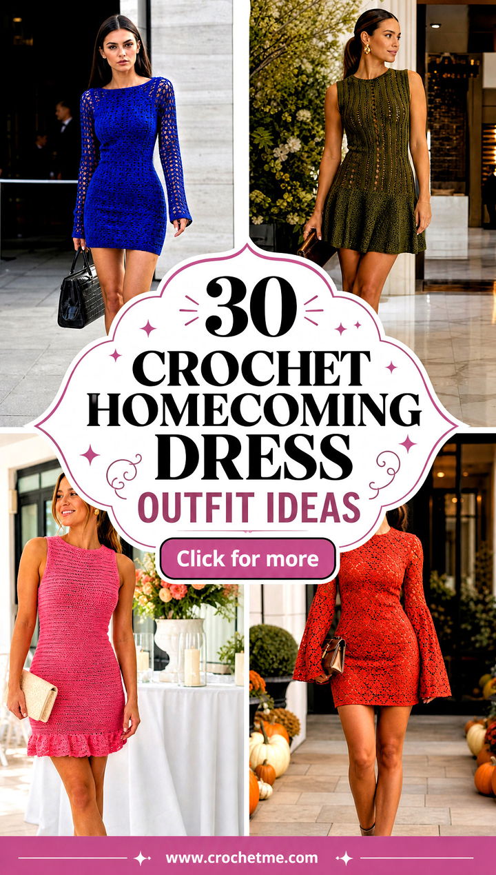 30 Crochet Homecoming Dress outfit ideas - 30 Crochet Homecoming Dress outfit ideas