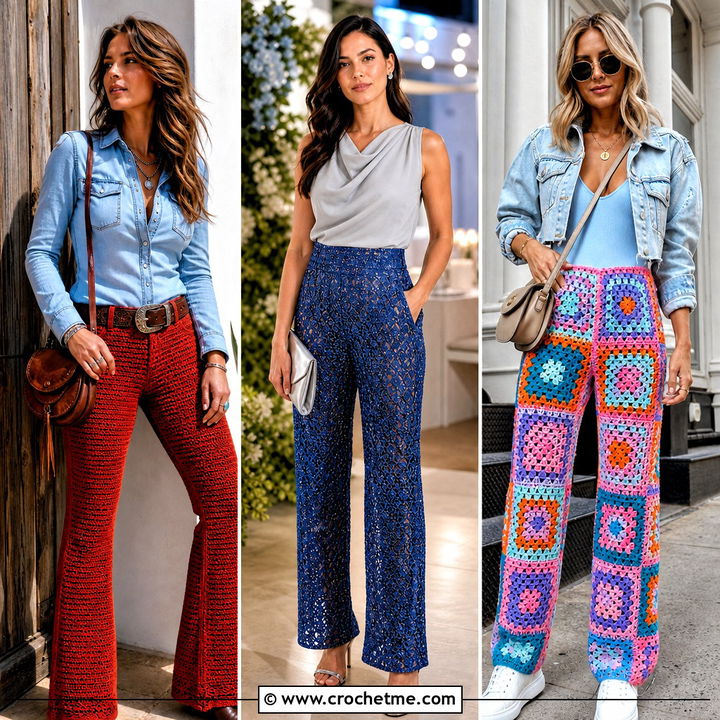 30 Crochet Long Pants Outfit Ideas for Chic, Relaxed Style