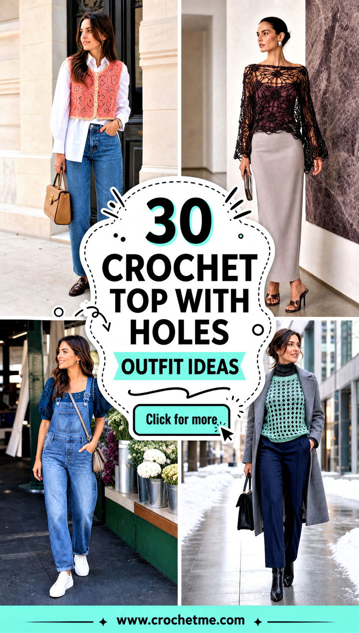 30 Crochet Top With Holes outfit ideas - 30 Crochet Top With Holes outfit ideas