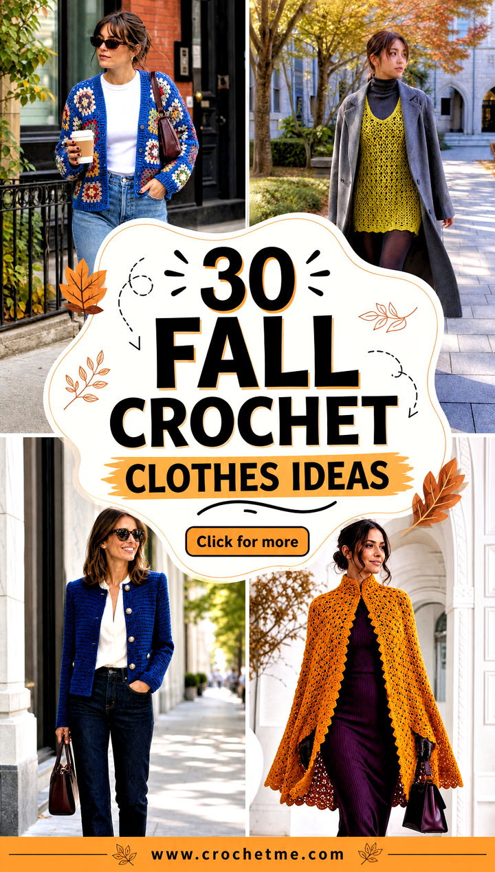 30 Fall Crochet Clothes Ideas - 30 Fall Crochet Clothes Ideas