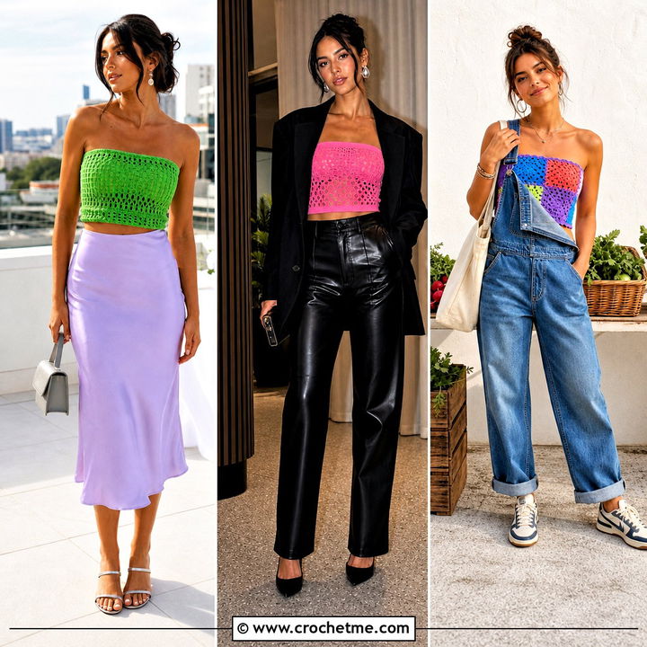30 Hollister Crochet Tube Top Outfit Ideas for Summer Style