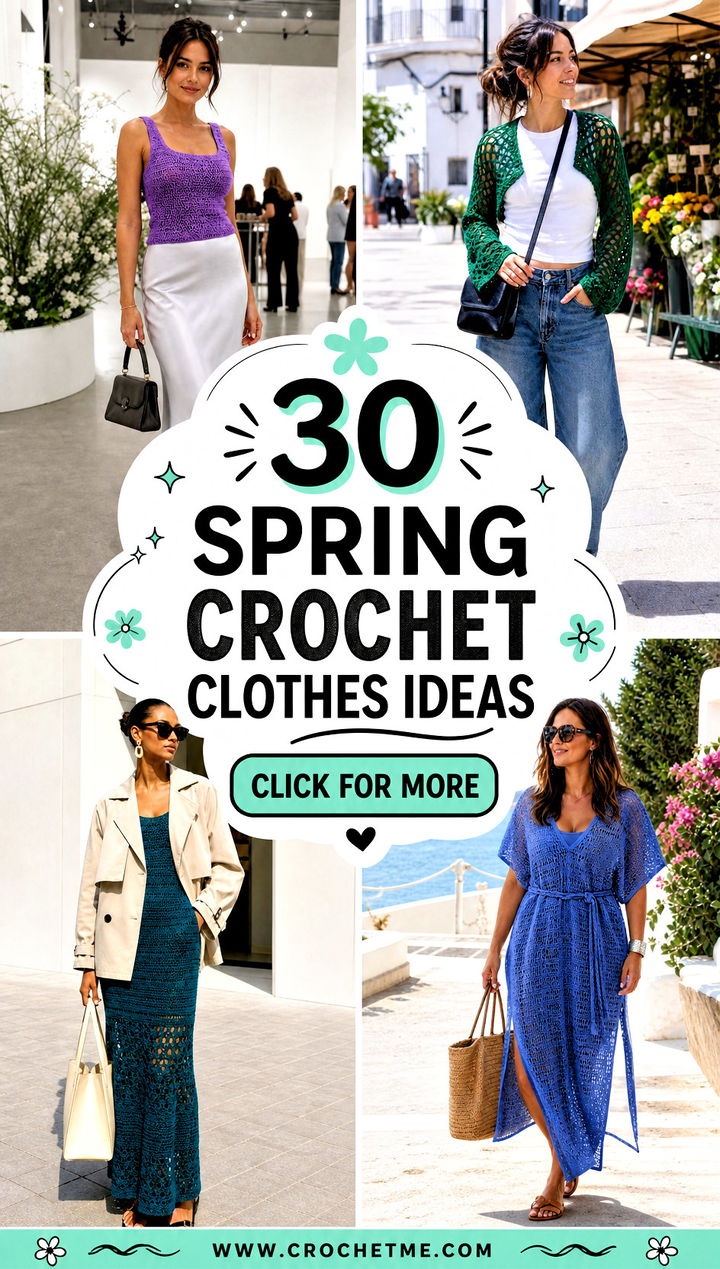 30 Spring Crochet Clothes Ideas - 30 Spring Crochet Clothes Ideas
