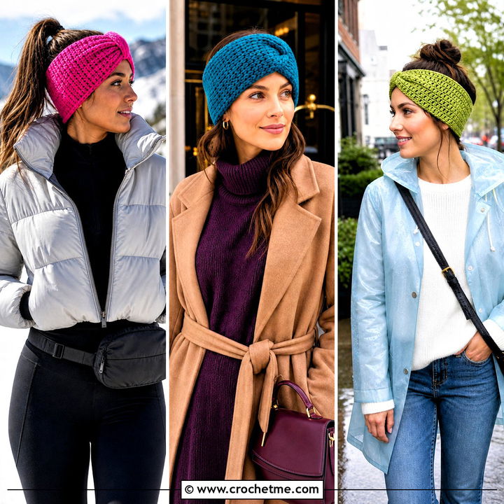 30 Tunisian Crochet Ear Warmer Outfit Ideas for Cozy Days