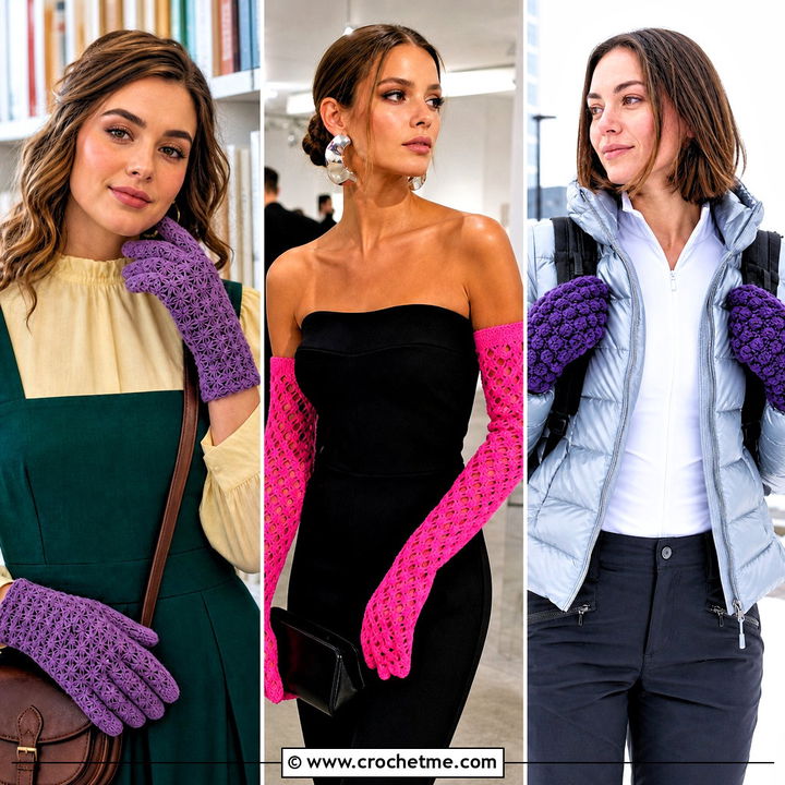 30 Aesthetic Crochet Gloves Outfit Ideas for Cozy Style