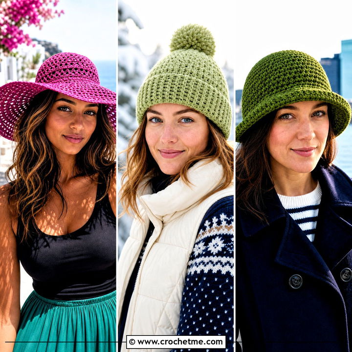 30 Aesthetic Crochet Hat Ideas for a Charming Handmade Look
