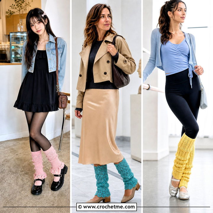 30 Aesthetic Crochet Leg Warmers Outfit Ideas for Fall Style