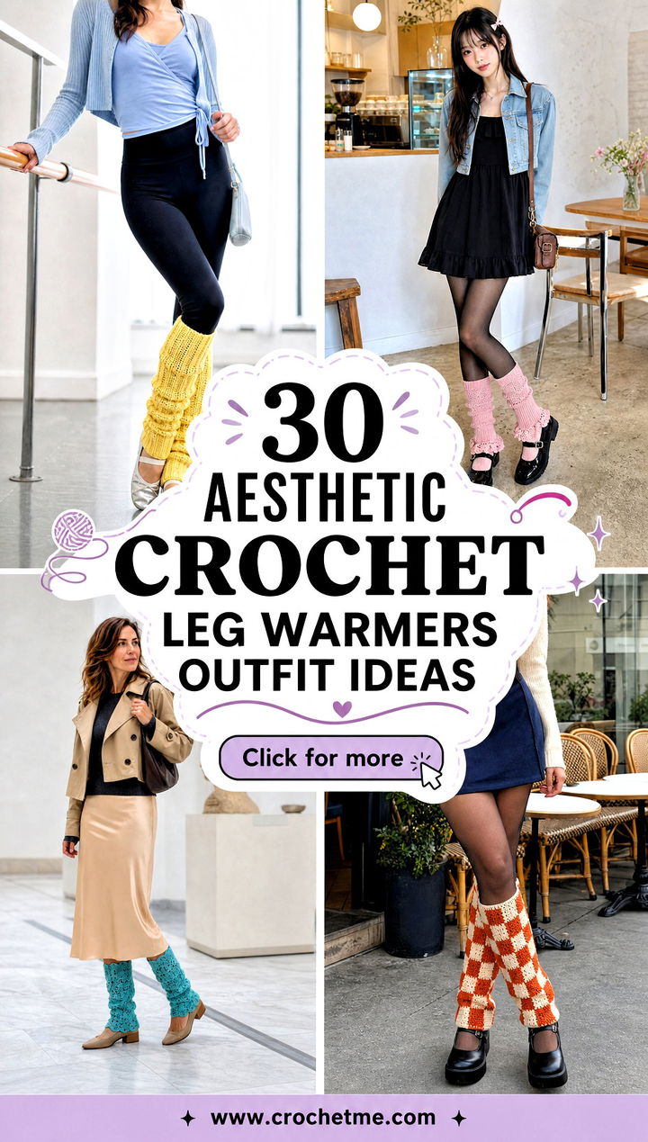 30 aesthetic crochet leg warmers outfit ideas - 30 aesthetic crochet leg warmers outfit ideas