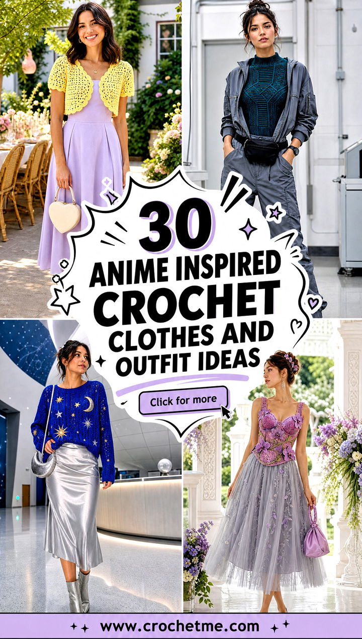 30 anime inspired crochet clothes and outfit ideas - 30 anime inspired crochet clothes and outfit ideas