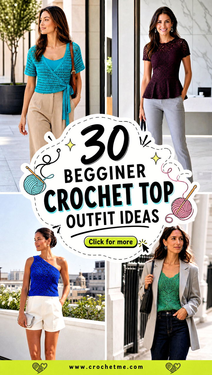 30 begginer crochet top outfit ideas - 30 begginer crochet top outfit ideas