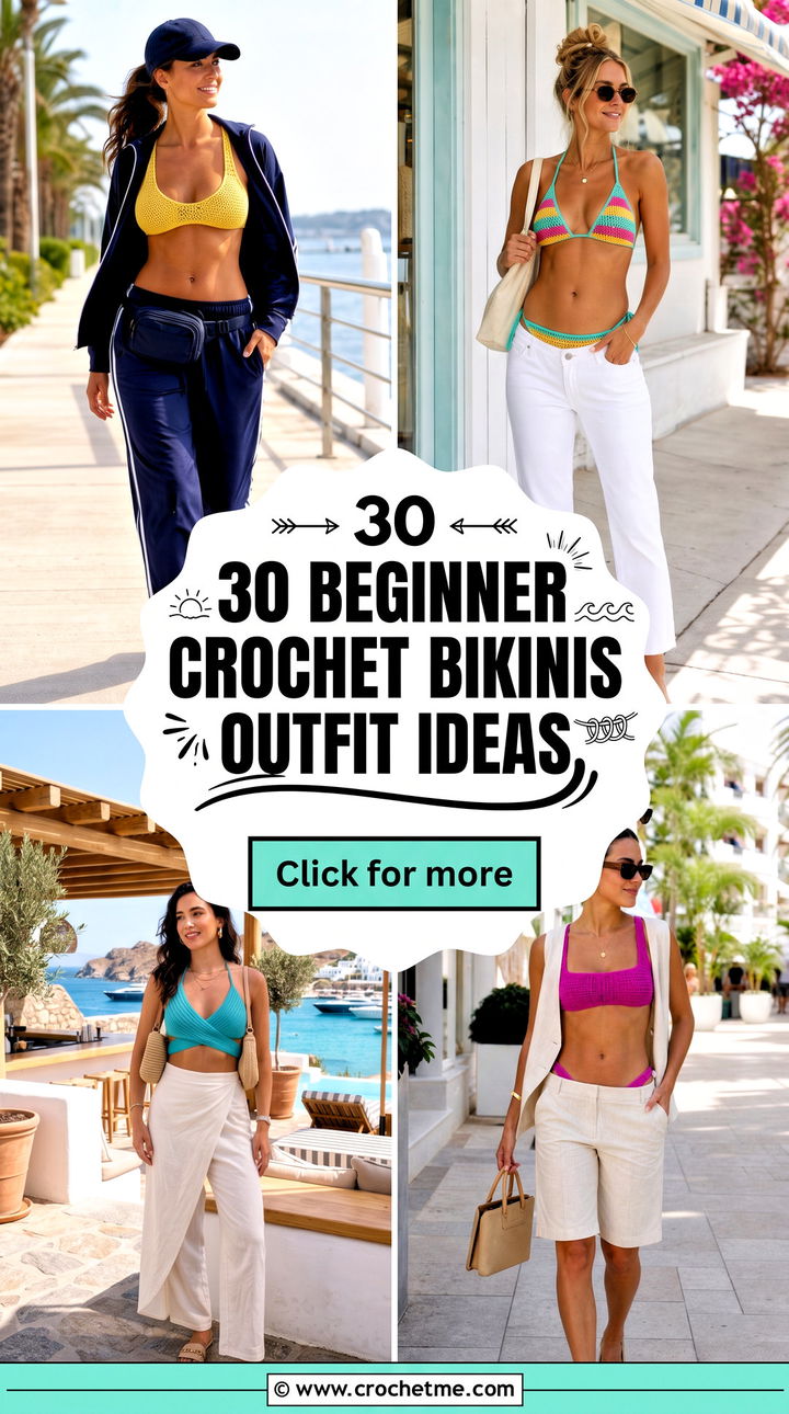 30 beginner crochet bikinis outfit ideas - 30 beginner crochet bikinis outfit ideas