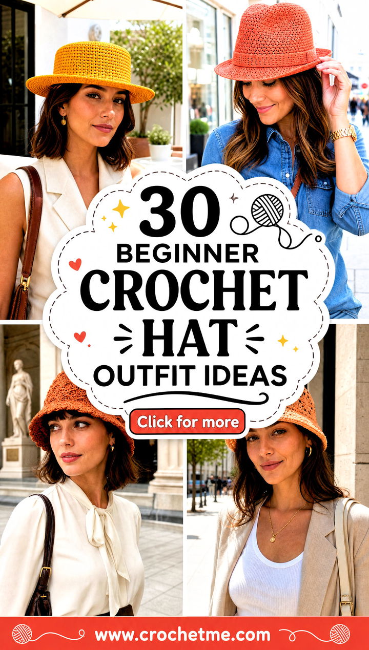 30 beginner crochet hat outfit ideas - 30 beginner crochet hat outfit ideas