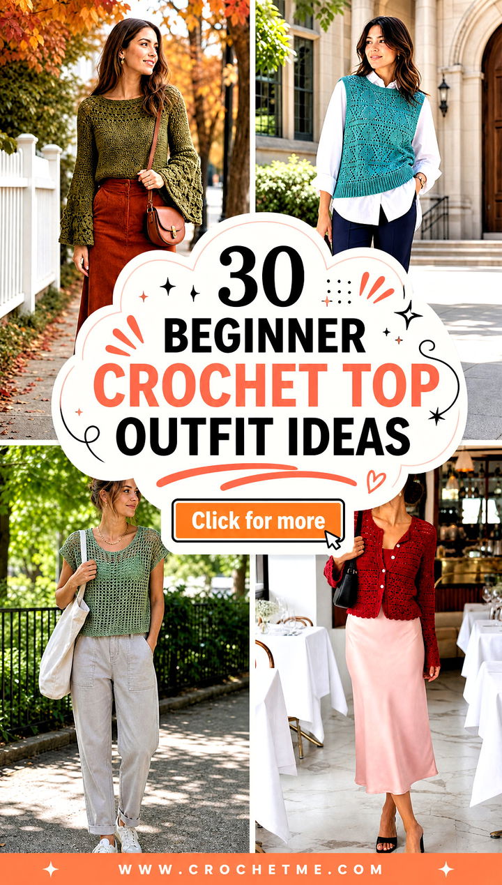 30 beginner crochet top outfit ideas - 30 beginner crochet top outfit ideas