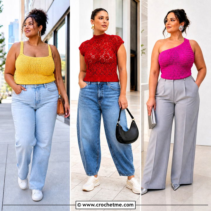30 Big Bust Crochet Tops Outfit Ideas That Flatter Every Shape