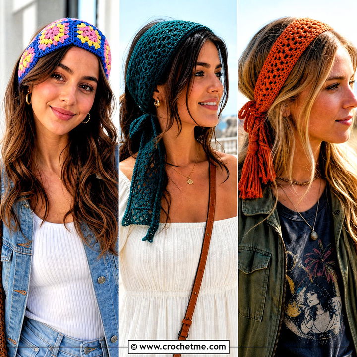 30 Boho Crochet Headband Outfit Ideas for Effortless Style