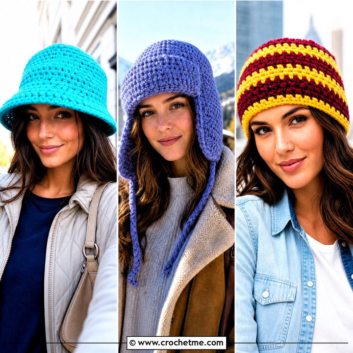 30 Bulky 5 Yarn Crochet Hat Outfit Ideas for Cozy Winter Days