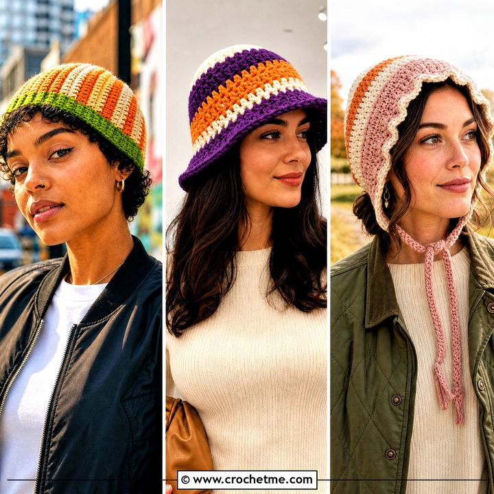 30 Candy Corn Crochet Hat Outfit Ideas for Festive Fall