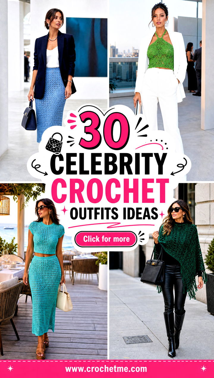 30 celebrity crochet outfits ideas - 30 celebrity crochet outfits ideas