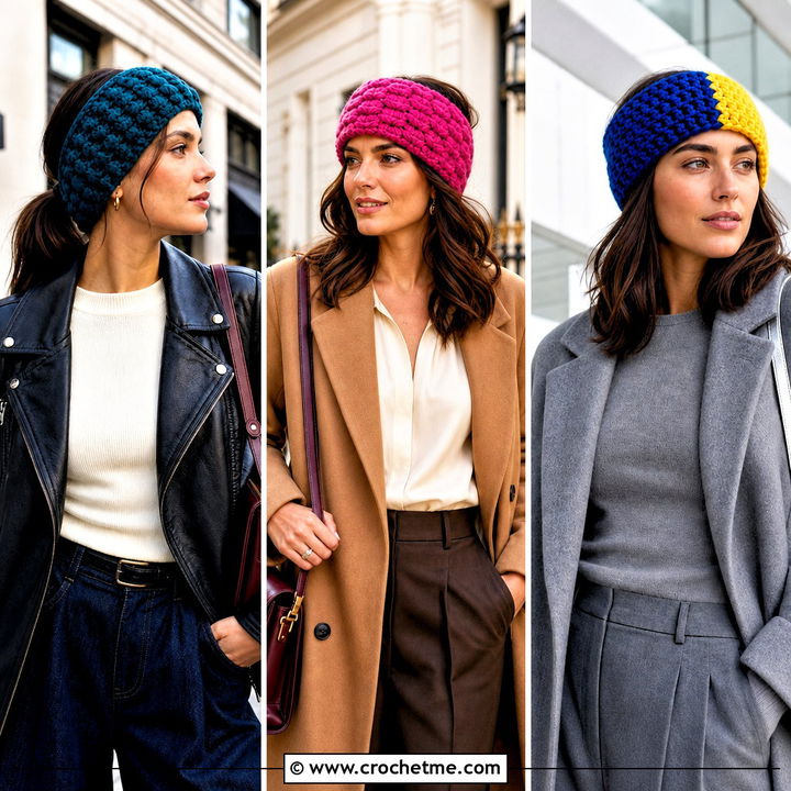 30 Chunky Crochet Ear Warmer Outfit Ideas for Chilly Days