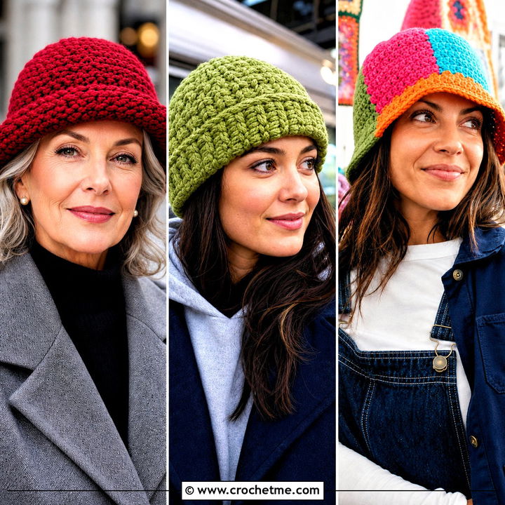 30 Chunky Yarn Crochet Hat Outfit Ideas for Cozy Winter Style