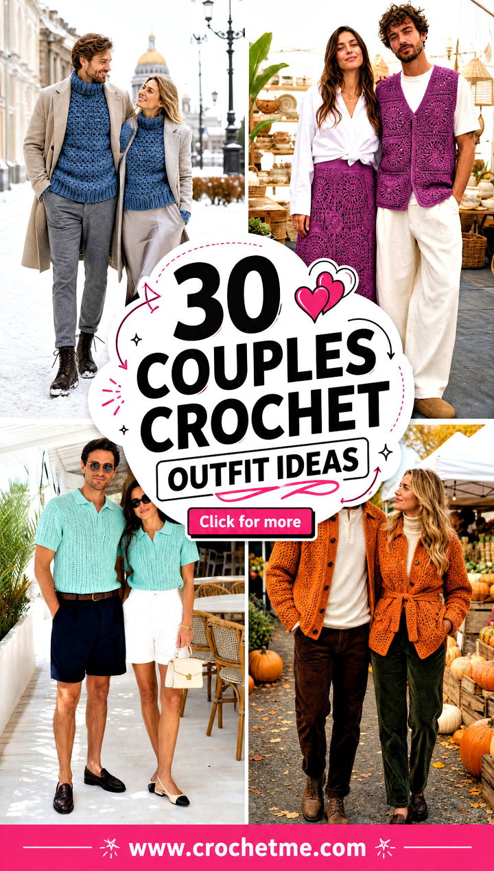 30 couples crochet outfit ideas - 30 couples crochet outfit ideas