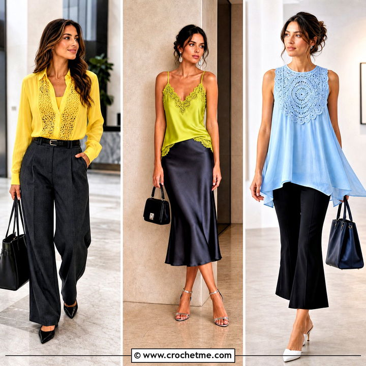 30 Crochet and Fabric Top Outfit Ideas for Breezy Style