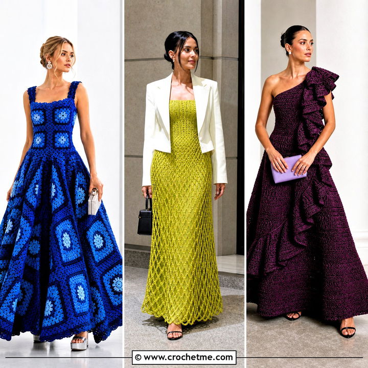 30 Crochet Ball Gown Dress Outfit Ideas for Elegant Events
