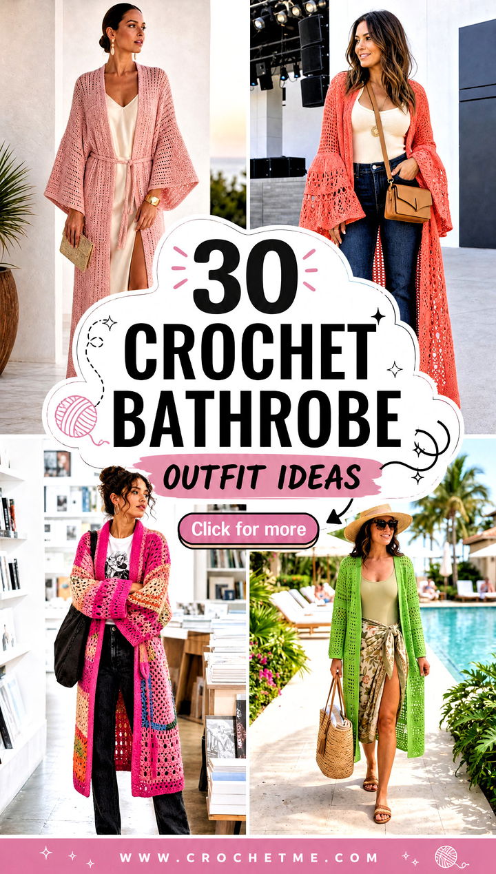 30 crochet bathrobe outfit ideas - 30 crochet bathrobe outfit ideas