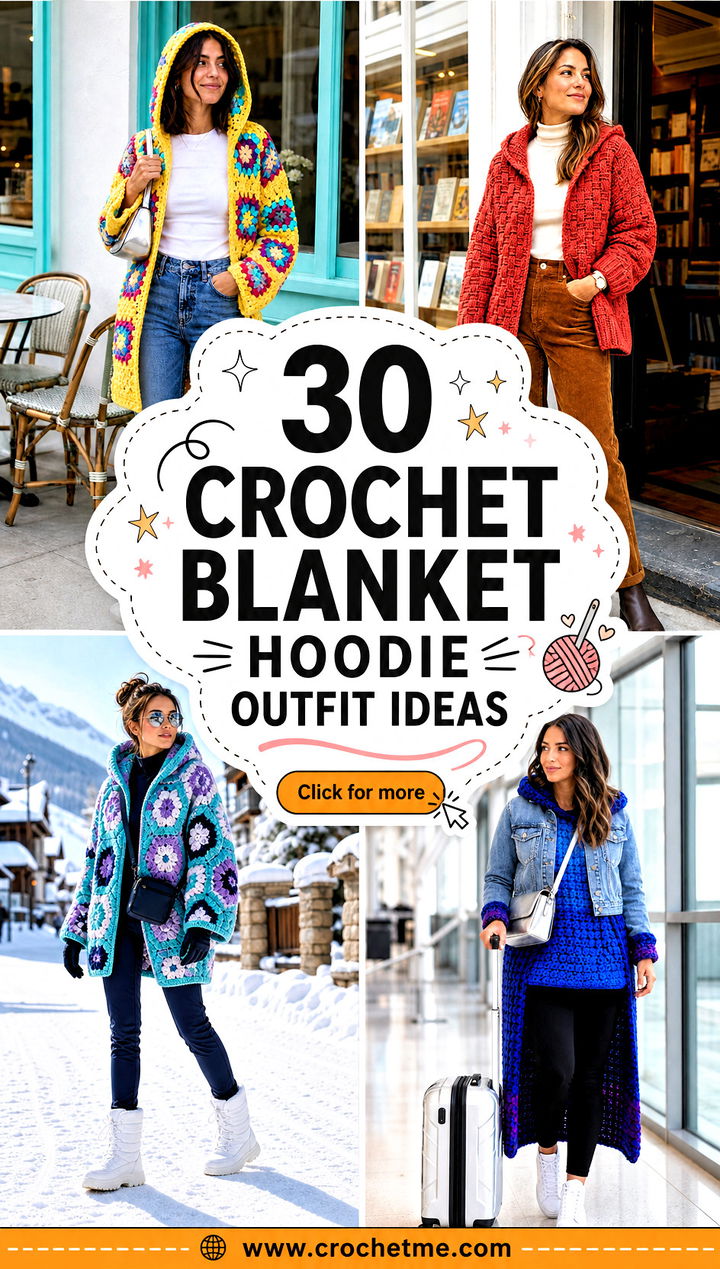 30 crochet blanket hoodie outfit ideas - 30 crochet blanket hoodie outfit ideas