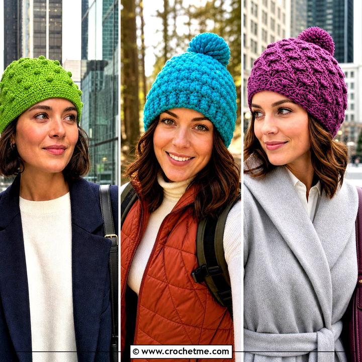 30 Crochet Bobble Hat Outfit Ideas for Playful Winter Style
