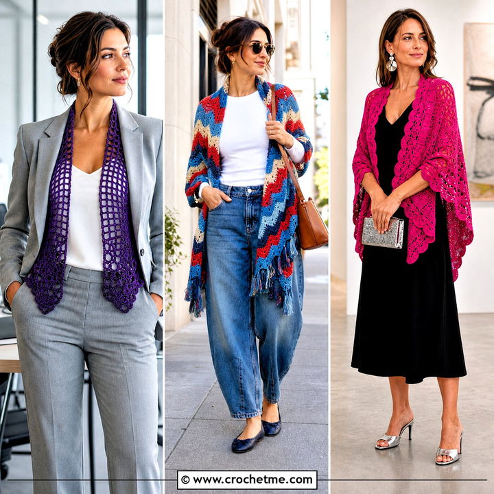 30 Crochet Boho Shawl Outfit Ideas for Free-Spirited Style