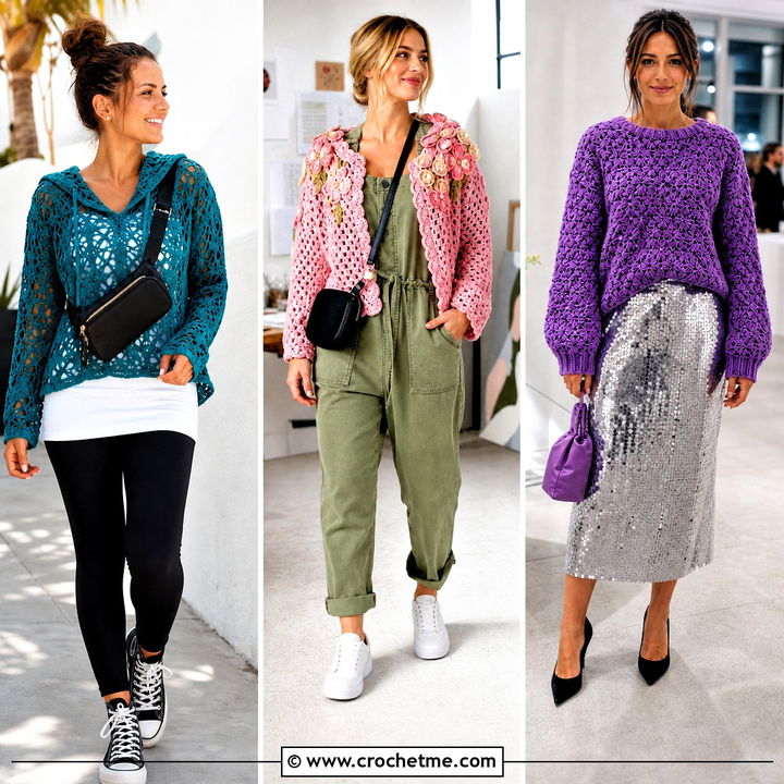 30 Crochet Boho Sweater Outfit Ideas for Free-Spirited Style