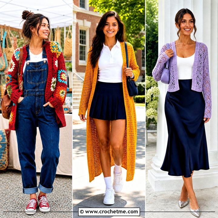 30 Crochet Campfire Cardigan Outfit Ideas for Cozy Outdoor Style