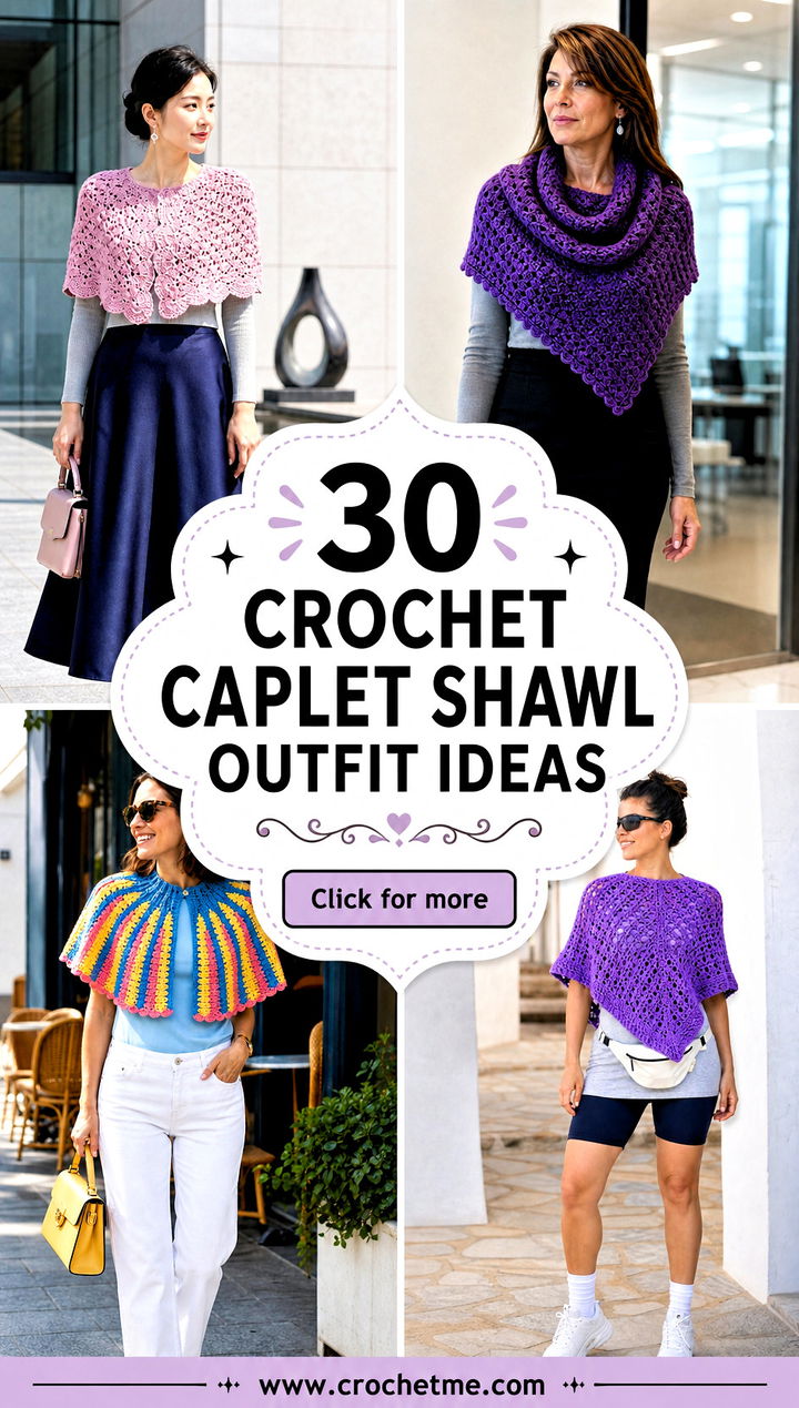 30 crochet caplet shawl outfit ideas - 30 crochet caplet shawl outfit ideas